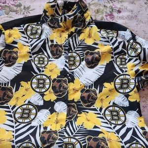 Boston Bruins Hawaiian style Button down shirt